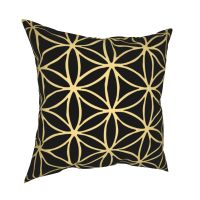 Flower of Life Mandala Gold Pillows Cases Mandala Holy Religious Geometry Pillows Coverage Decorative cushion cover for car