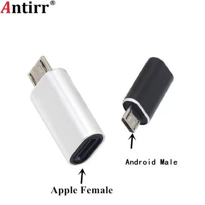 8Pin Lightning Cable to Micro USB Male Adapter Connector for Samsung Xiaomi Huawei Android Cellphone Tablet PC