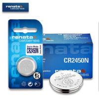 Velashop ถ่านนาฬิกา ถ่านกระดุม Renata 2450 (RE2450) Lithium Button Cell Battery 3V (SWISS MADE) 1 กล่อง บรรจุ 10 ก้อน, RE2450