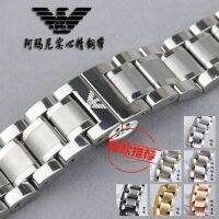 ❀❀ steel strap butterfly buckle men and women stainless ar2453 watch chain substitute amn