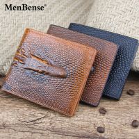 Crocodile Pattern Leather Wallet Men Thin Male Purse Money Dollars Clip Credit Card Holder Purses for Man Wallet Luxury Purse