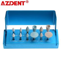 10Pcs/Box Dental Zirconia Polishing Kit For Low Speed Contra Angle Diamond Polishing Set RA 1112/2112/3112