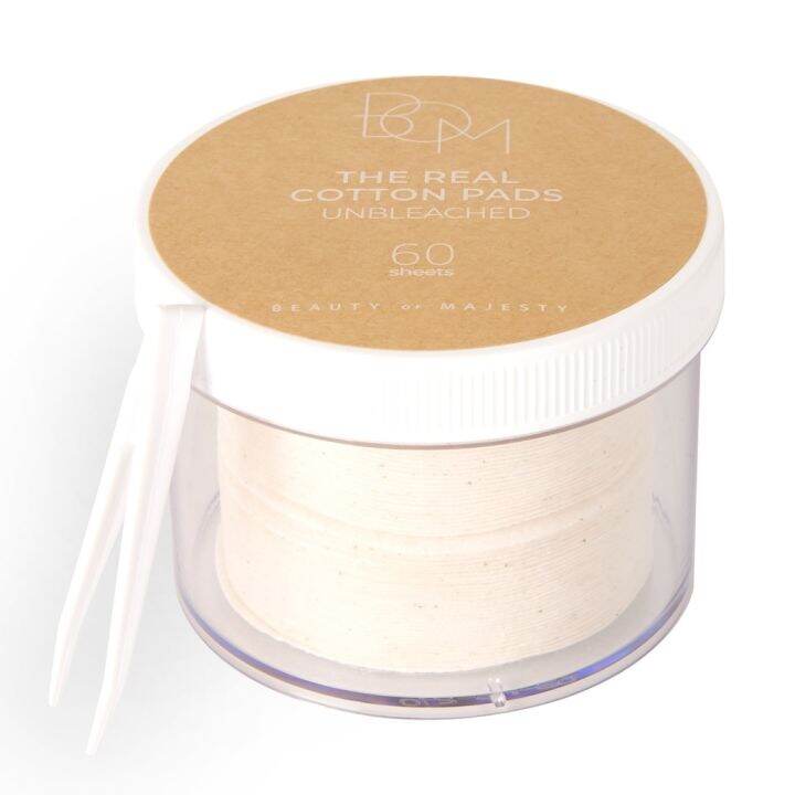 Beauty of Majesty The Real Cotton Pads In 60 Sheets 100 Made in Korea