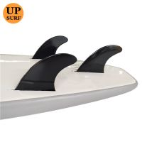 UPSURF FUTURE Tir Fins M กระดานโต้คลื่นครีบดำสำหรับกระดานรอง G5พลาสติก3ชิ้นแผ่น