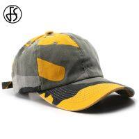 FS Yellow Green Camouflage Camping Baseball Cap Outdoor Sports Sun Shade Golf Hat For Men Summer Women Hats Bones Masculinos