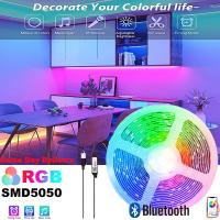 DC5V USB Strip Lights Bluetooth Phone Control Lamp for TV Backlight 5050 LED Ice Lights Mode for Room Decor светодиодная лента