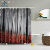 【CW】☽  Scenic Mountain Shower Curtains Fabric Polyester Curtain With Hooks 180x180cm