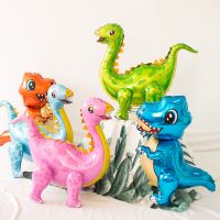 【CW】 1pcs dinosaur balloons foil standing green dragon birthday deco party supplies boy kids toys helium globals