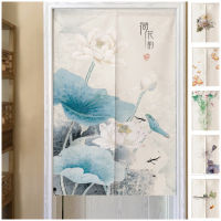 Customized Door Partition Curtain for Bedroom Kitchen Home Decoration Fengshui Curtain Velcro Whole Piece Long Curtain