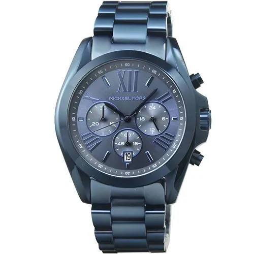 navy blue mk watch