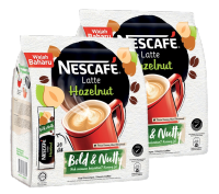 Nescafe Latte Hazelnut Coffee Mix เนสกาแฟ ลาเต้ เฮเซลนัท กาแฟปรุงสำเร็จชนิดผง 24g x 20ซอง (2แพค)