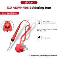 JCD ลูกบิด ADJ99-908เครื่องเชื่อมเหล็กอิเล็กทรอนิกส์60W ควบคุมอุณหภูมิสำหรับงานเชื่อมเทปกาวสำหรับซ่อมโทรศัพท์