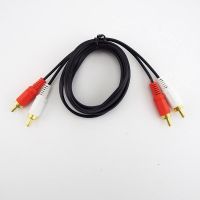 ☂♕℡ RCA Male to 2 RCA Male connector Cable Dual Stereo Audio Wire Extension Cable AV for DVD TV CD Sound Amplifier