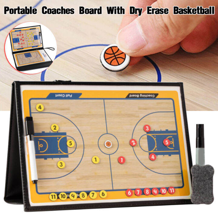 Magnetic basketball tactical board foldable basketball coach tactical ...