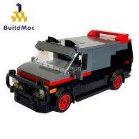 A-Team Van in minifig special car fire engine missile car plane building block truck house building block boy hand made toy Building Sets