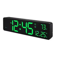 Digital Wall Clock,LED Large Digits Display,Dual Alarm Clock,Auto-Dimming,12/24Hr FormatSilent Wall Clock for Room