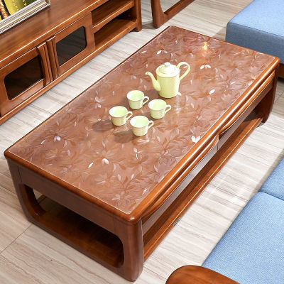 （HOT) โต๊ะกาแฟที่รองโต๊ะแก้วพลาสติกอ่อน PVC ผ้าปูโต๊ะป้องกันการลวกแบบใช้แล้วทิ้งแผ่นรองโต๊ะโปร่งใสแผ่นคริสตัลหนาขายส่ง