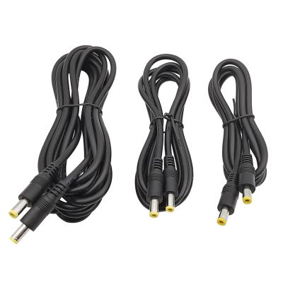 5.5 x 2.5mm 12V DC Male to Male Plug Power Cable Connector CCTV Camera Adapter Extend Wire 0.3M 0.5M 1M 1.5M 3M  Wires Leads Adapters