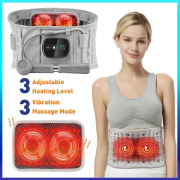 Vibration&Heating Massage Belt Red Light Hot Compress Heating