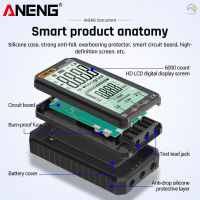 【ANENG】ANENG 620A 6000นับ NCV วัดระยะอัตโนมัติมัลติมิเตอร์แบบดิจิทัลสำหรับ AC DC Ohm