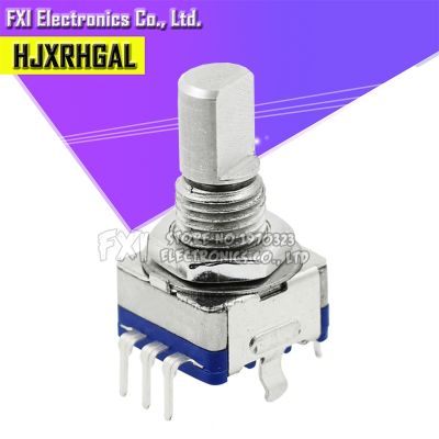 5PCS Half axis rotary encoder handle length 15mm code switch/ EC11 / digital potentiometer with switch 5Pin