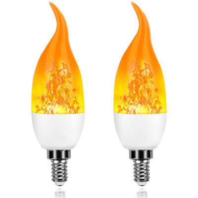 E12 LED Flame Bulb Fire E14 Lamp Candle Bulb Flickering LED Light Dynamic Flame Effect Candle Lamp Home Emulation Decor LED Bulb