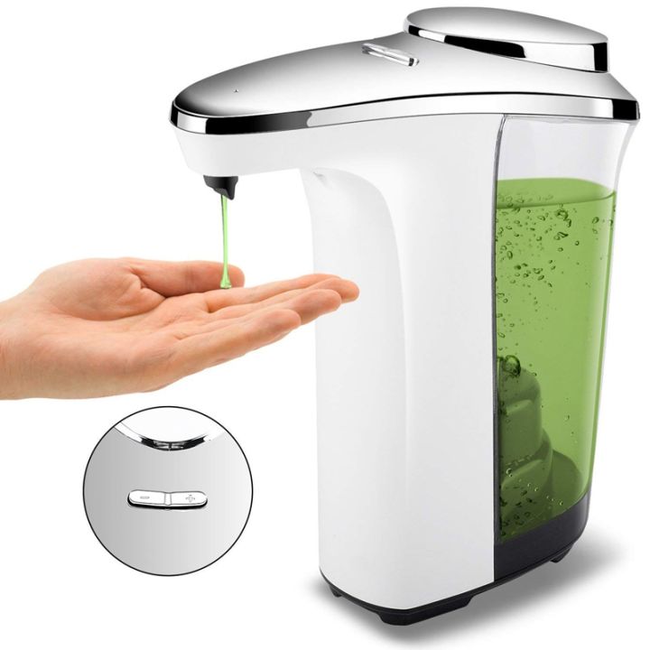 automatic-soap-dispenser-compact-sensor-pump-adjustable-soap-dispensing-volume-control-battery-operated-17oz-500ml-for-kitchen-bathroom