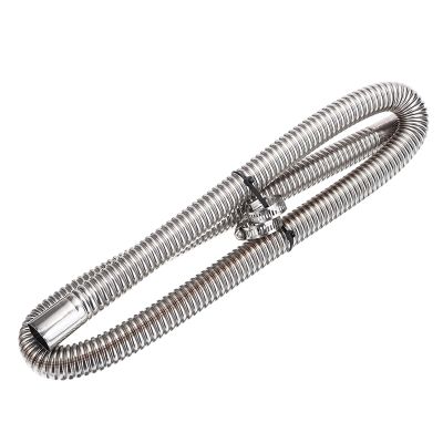 120cm Stainless Steel Exhaust Pipe Car Parking Air Heater Tank Gas Outlet Hose For Parking Air Heater