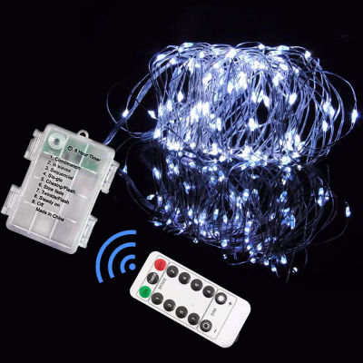 Led Copper Wire String Light Remote Control Fairy Garland Light DIY Waterproof 8Mode garlands Christmas Wedding Party Decoration
