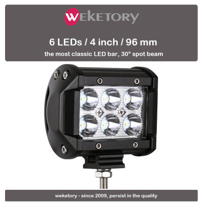 weketory 4 7 12 17 inch 18W 36W 72W 108W LED Work Light LED Bar Light for Motorcycle Tractor Boat Off Road 4WD 4x4 Truck SUV ATV