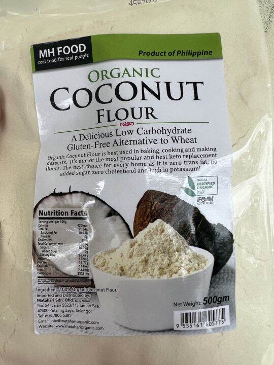 organic-coconut-flour-แป้งมะพร้าว-แท้100-ขนาด500g-แป้งจากมะพร้าวคีโต-แป้งคีโต-คีโตทานได้-จากประเทศฟิลิฟปินส์-คีโต