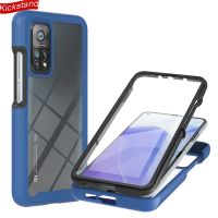 ✵ Front Screen Protector Cases For Redmi Note 9S 9 Pro Max Solid Shockproof Clear Armor Covers Hard PC Soft Silicone Shell Coque