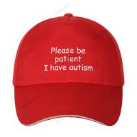 Please Be Patient I Have Autism Cap Baseball Cap Hat Outdoor Fish Women Printed Czapka Bonnet Spring Casual