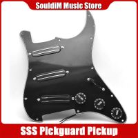 11-Hole SSS Prewired Pickguard กีตาร์ ST ปิ๊กอัพกีตาร์รางร้อน-ขดลวดเดี่ยว-รางร้อนสำหรับกีตาร์ ST