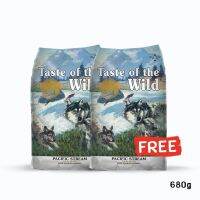 [1FREE1] TASTE OF THE WILD Puppy Food Pacific Stream เทสต์ ออฟ เดอะ ไวลด์ อาหารลูกสุนัข รสแซลมอนรมควัน 680g