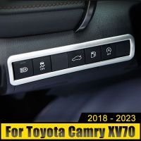 ABS อุปกรณ์ประดับตกแต่งสติกเกอร์ลูกบิดปรับระดับไฟหน้ารถสำหรับ Toyota Camry XV70 2018-2021 2022 2023