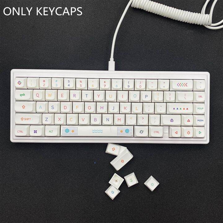 กุญแจ134คีย์-ชุด-pbt-dye-subbed-key-cap-xda-hight-profile-keycaps-สำหรับสวิตช์-mx-คีย์บอร์ดแบบกลไก