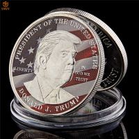 US President Donald Trump Make America Great Again Silver World Celebrity Commemorative Challenge Coin And Souvenirs Gifts