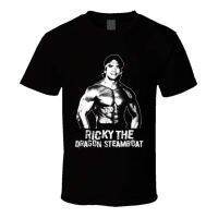 เสื้อยืด พิมพ์ลาย Ricky The Dragon Steamboat สไตล์เรโทร สําหรับผู้ชายS-5XL  K0X5