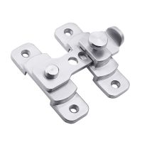 Flip Door Latch  270 Degree Heavy Duty Stainless Steel Bar Gate Latches Safety Door Lock  Brushed Finish  Thickness 4mm  S /L Door Hardware Locks Meta