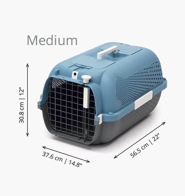 Catit Voyager 200 Cat Carrier IATA Approved Pet Carrier , Medium (Cherry Red/ Blue Grey) Lazada