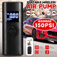 85W Mini Wireless Car Air Compressor Inflatable Pump With LED Lamp For Motorcycle Bicycle Car Tyre Inflator 5V Electric Air Pump 25L