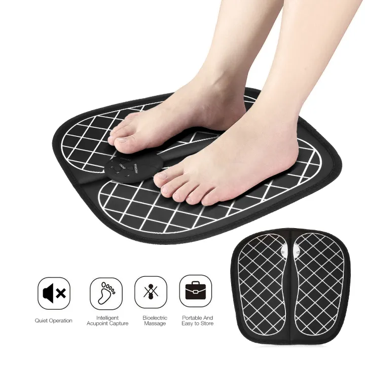 EMS Electric Foot Massage Pad Feet Stimulator Foot Massager Machine EMS