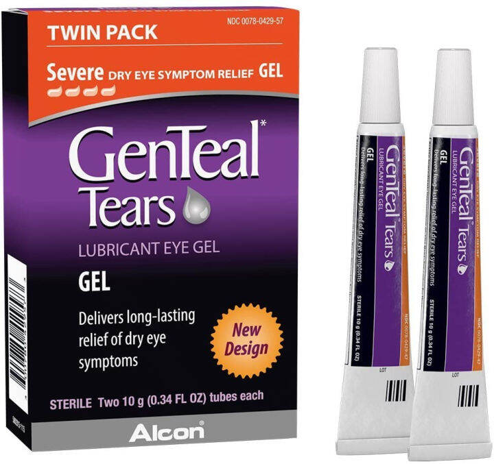 Novartis GenTeal Lubricant Eye Gel, Severe, 2 Pack, 0.34Ounces each