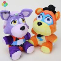 ANGCHI ตุ๊กตาหมีเฟร็ดดี้การ์ตูนตุ๊กตาของขวัญเด็ก Chica FNAF ฝันร้ายเกเตอร์สัตว์ของเล่น Montgomery ตุ๊กตาผ้ากำมะหยี่ห้าคืนที่ของเล่นตุ๊กตาของเล่นยัดไส้เฟร็ดดี้