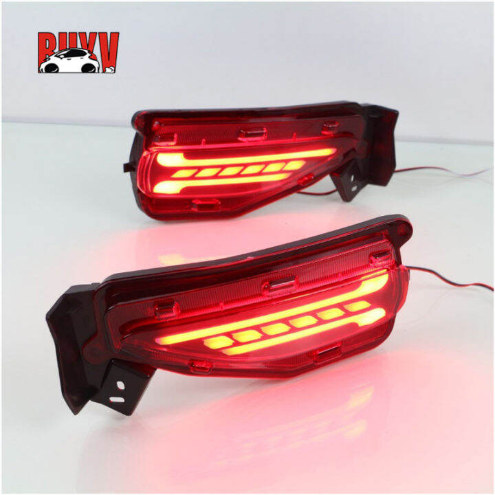 BuyV Upgraded High-brightness LED Taillights Rear Bumper Warning Lamp ...