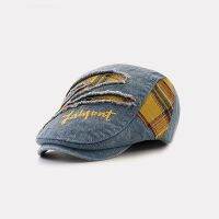 CW 2022 BoyBeret Man Small Size DenimCap Ladies SpringRestore Newsboy Hat 52 56cm