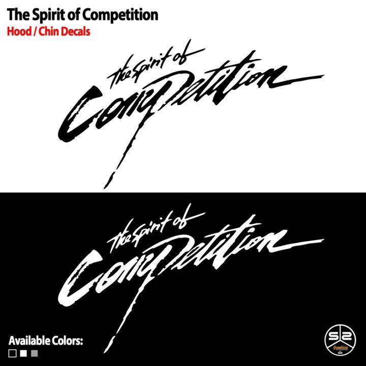 Car Hood / Chin Decals - The Spirit of Competition | Lazada PH