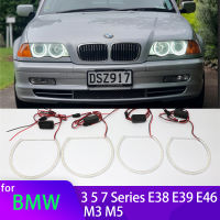 SMD แสงรัศมีแหวน DRL LED นางฟ้าตาชุดสำหรับ BMW 3 5 7 Series E39 E36 E38รัศมีไฟอุปกรณ์เสริม131มิลลิเมตร146มิลลิเมตร