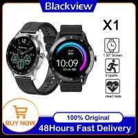 Blackview X1 Smart Watch 5ATM กันน้ําอัตราการเต้นของหัวใจนาฬิกากีฬาหน้าจอการนอนหลับ Battrey ยาวพิเศษสําหรับ xiaomi huawei IOS Phone